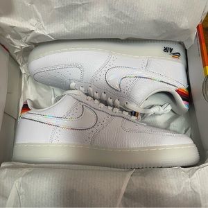 Nike Air Force 1 BeTrue Collection Sz. 11 Pride Shoes Mens Size 9 Womens 10.5